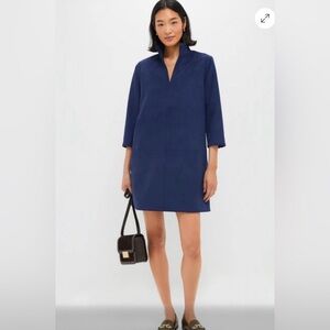 New With Tags Tuckernuck Blue Vegan Suede Clifton Dress XL — Navy